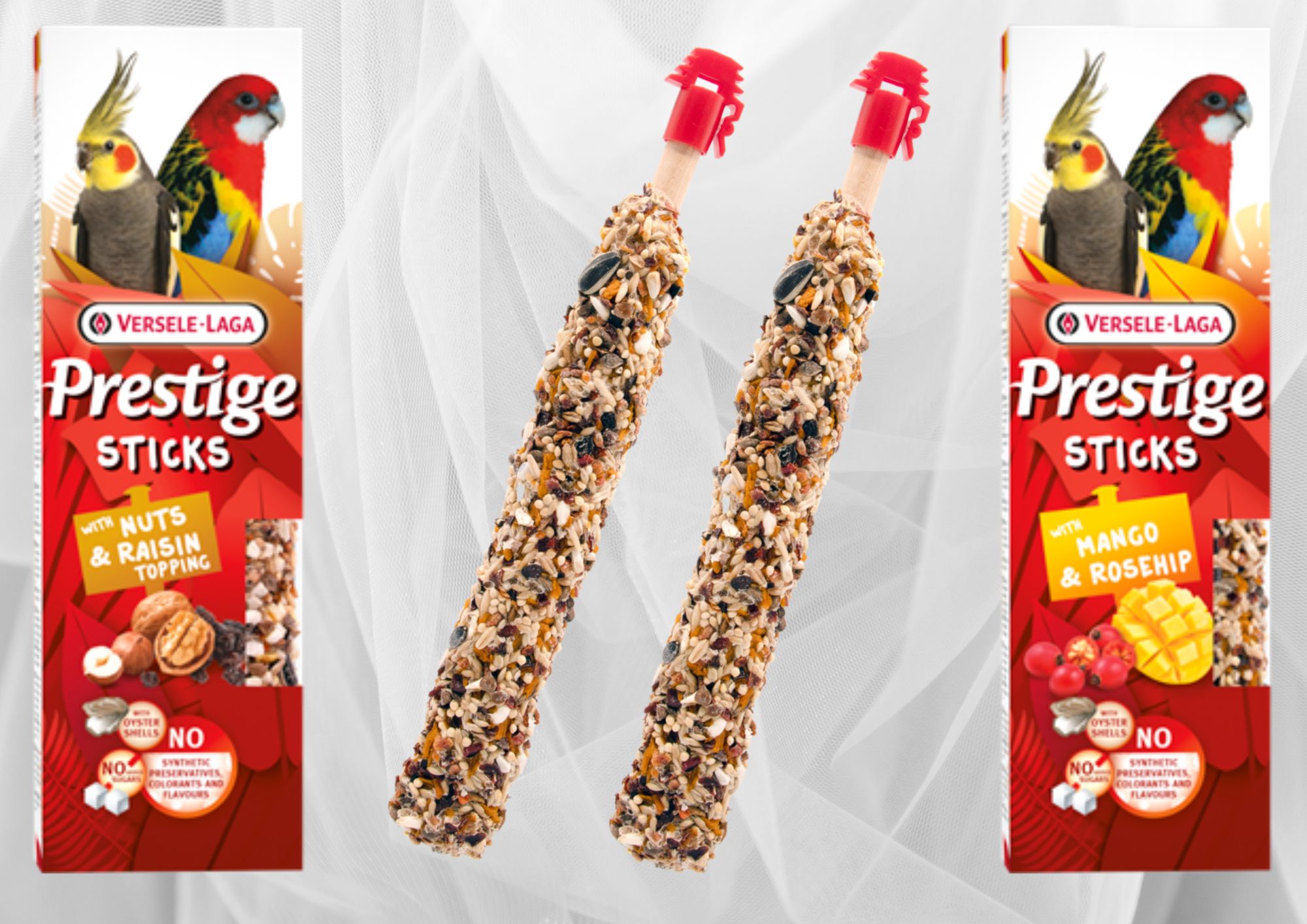 Prestige sticks de graines pour grandes perruches