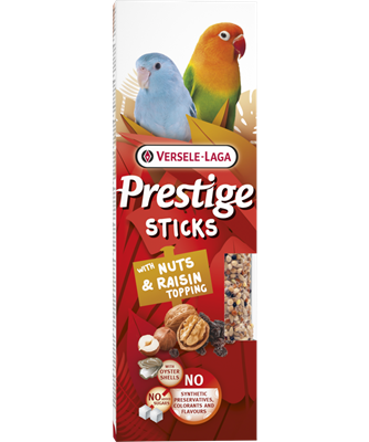 Prestige Sticks Petits Perroquets avec Noix &amp; Garniture de Raisins