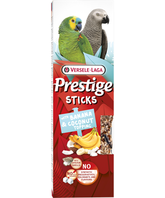 Prestige Sticks Perroquets avec Banane &amp; Garniture de Coco
