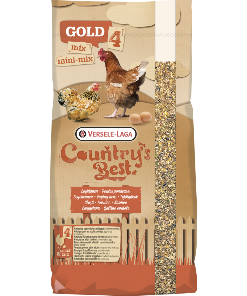 Gold 4 mix 20kg-Mélange céréales et granulés pondeuses pour poules