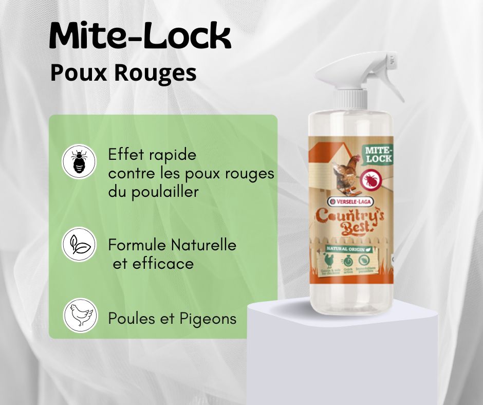 Mite-Lock 500ml-Action efficace contre le pou rouge du poulailler-naturel