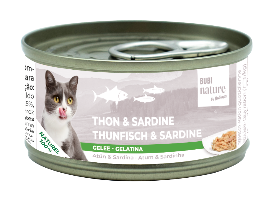 Bubi Nature Thon Sardine en gelée 70g pour chats