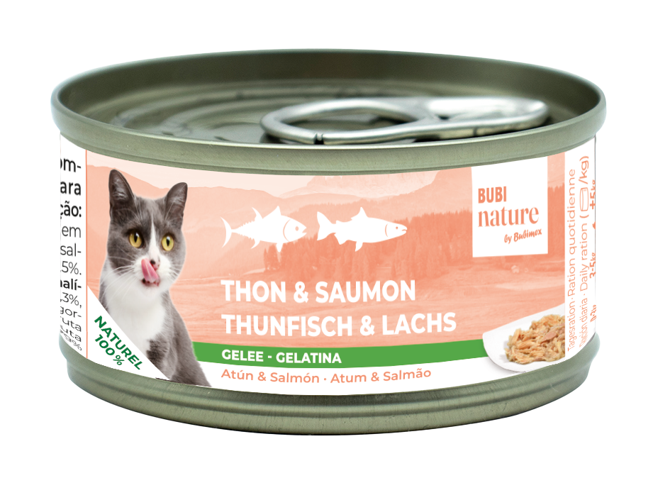 Bubi Nature Thon Saumon en gelée 70g pour chats