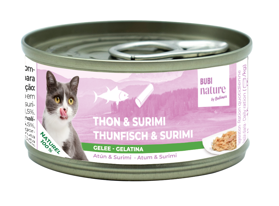 Bubi Nature Thon Surimi en gelée 70g pour chats