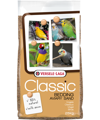 Fond de cage brun versele laga oiseaux 25kg