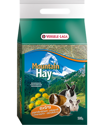 Foin de montagne aux pissenlits 500g pour lapins (nains) et cobayes