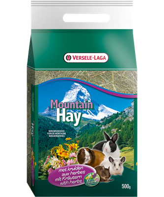 Foin de montagne aux herbes 500g pour lapins (nains) et cobayes