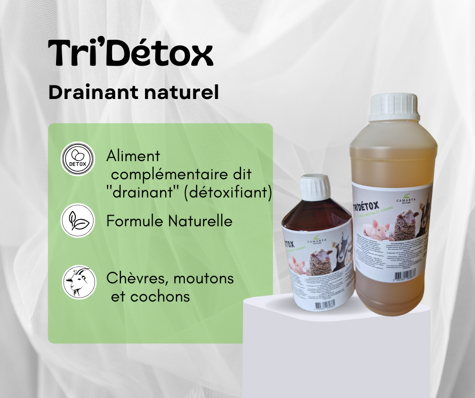TriDétox-drainant détoxifiant foie naturel chèvres moutons et cochons