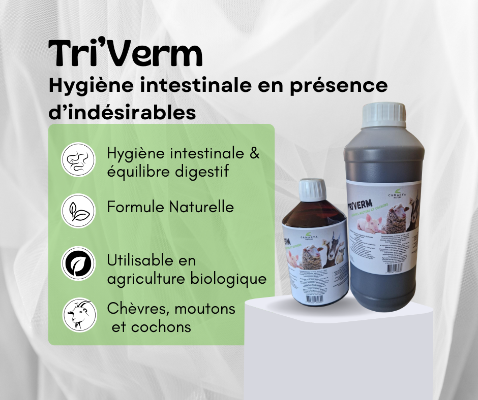 triVerm vermifuge naturel liquide chevres moutons et cochons