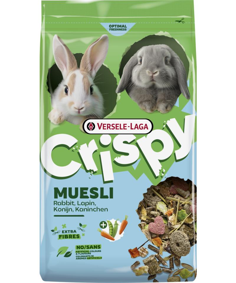 Crispy muesli rabbit 9kg-mélange varié pour lapins