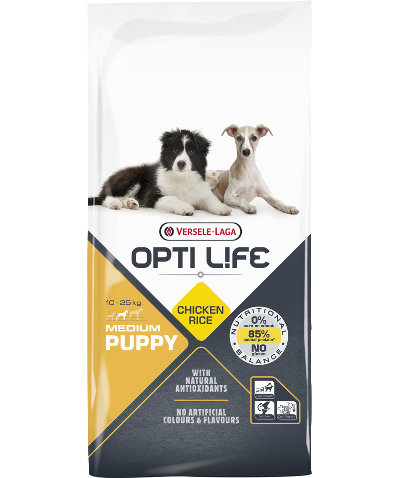 opti life chicken medium puppy-croquettes pour chiots de moyenne race