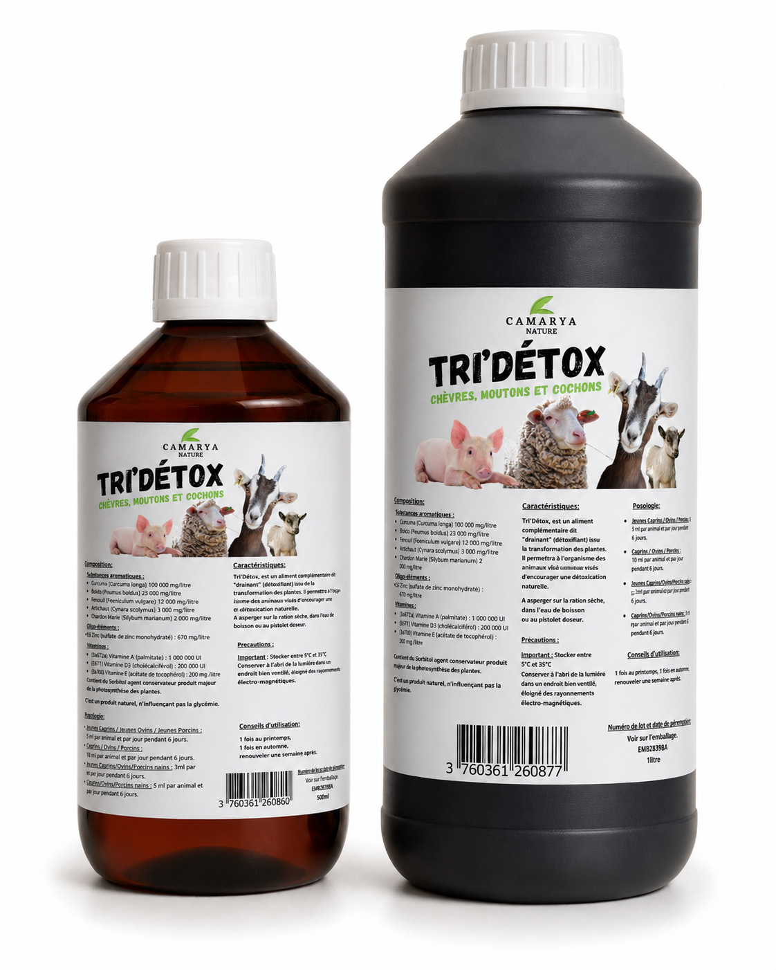 TriDétox-drainant détoxifiant foie naturel chèvres moutons et cochons