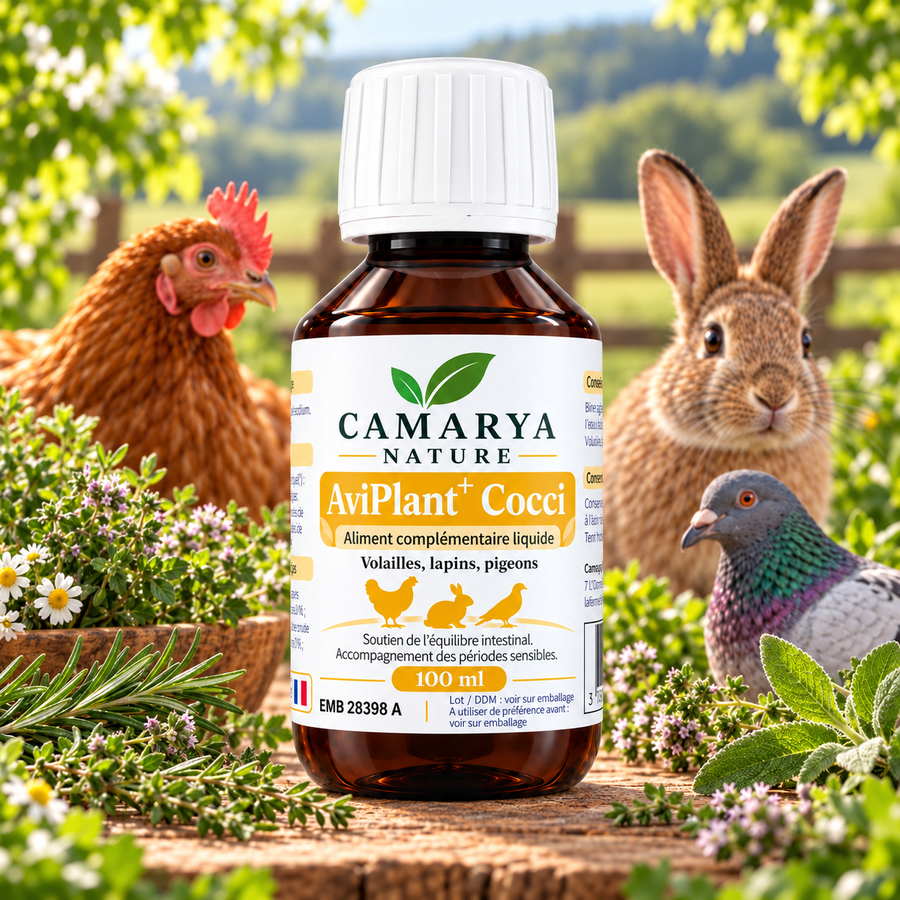 AviPlant+ Cocci soutien lié à la coccidiose poule lapin et pigeon site