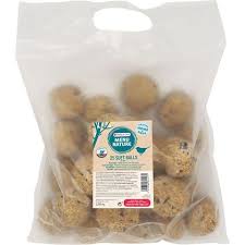 Boules de graisse x25 sans filet  pour oiseaux de la nature