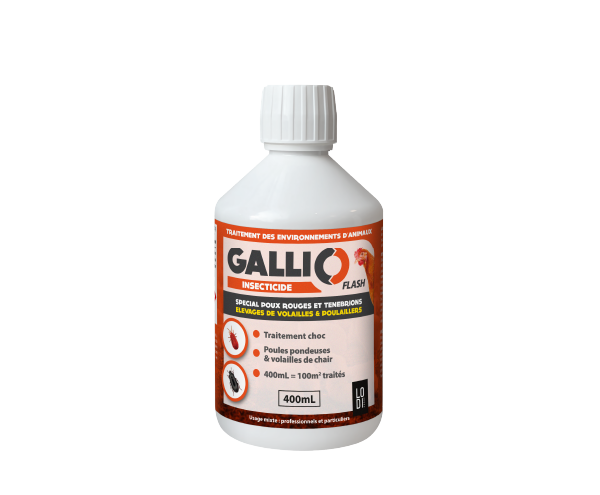 Gallio Flash 400ml special poulailler poux rouges tenebrions