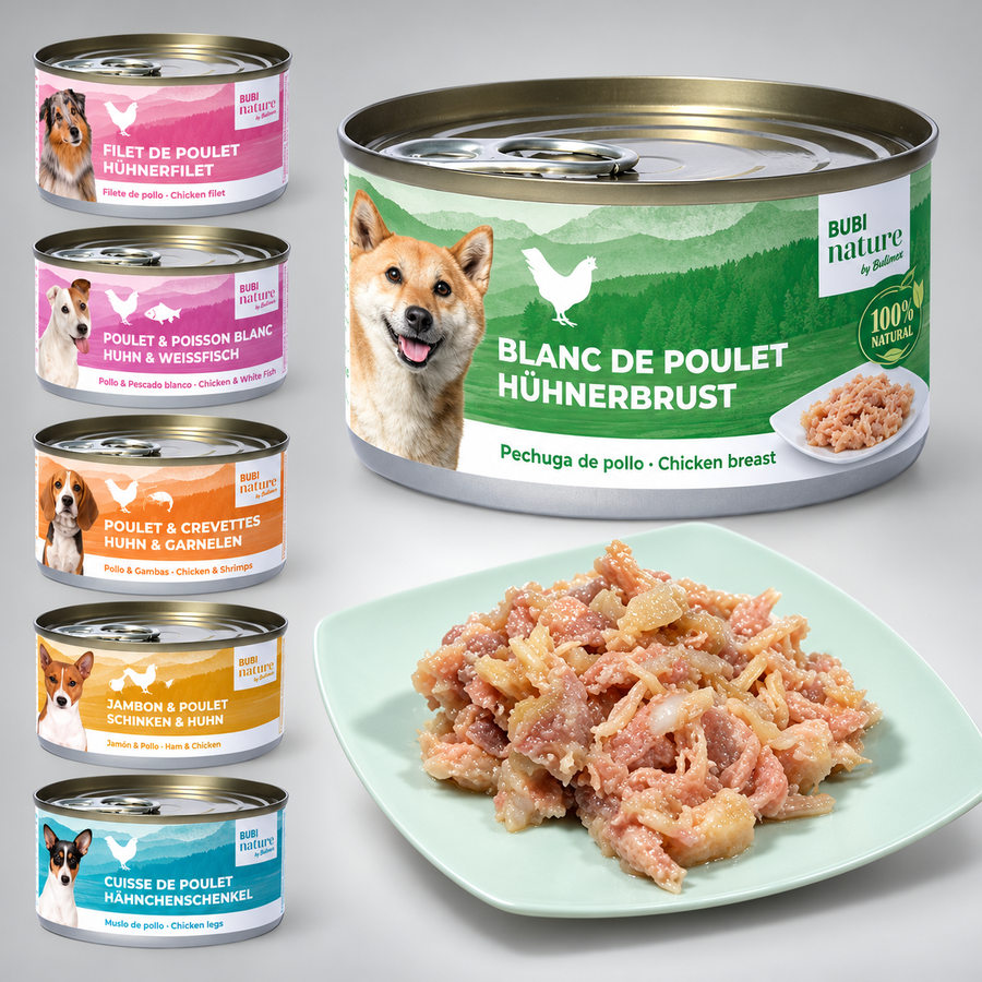 Bubi nature pâtée pour chiens, alimentation humide 100% naturel