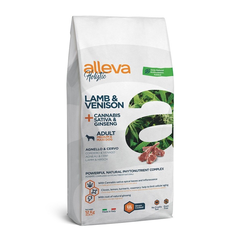 Alleva holistic agneau/cerf medium/maxi adulte