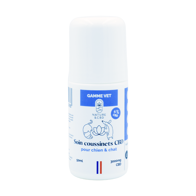 soin coussinets cbd pour chiens et chats