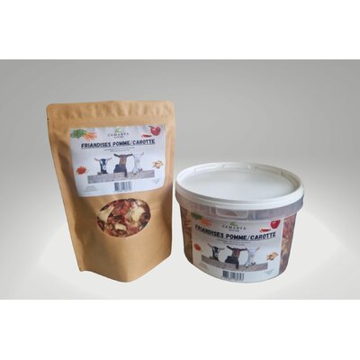friandises naturelles pour chèvre et chèvre naine pomme carotte
