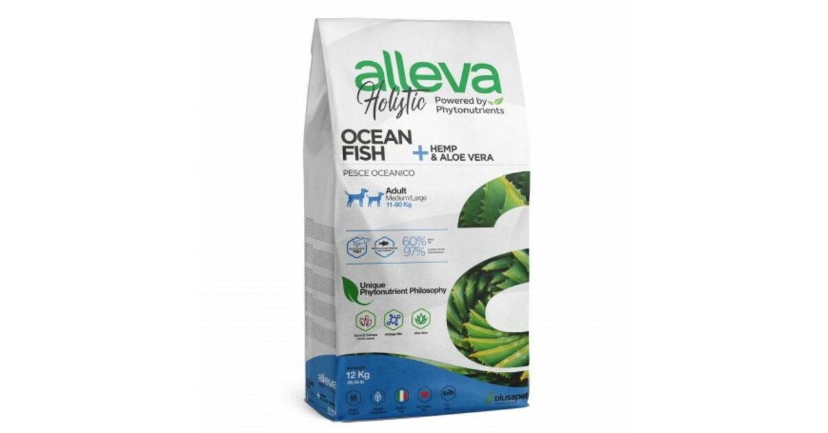 Alleva holistic ocean fish medium/maxi adulte - Croquettes Ultra Premium