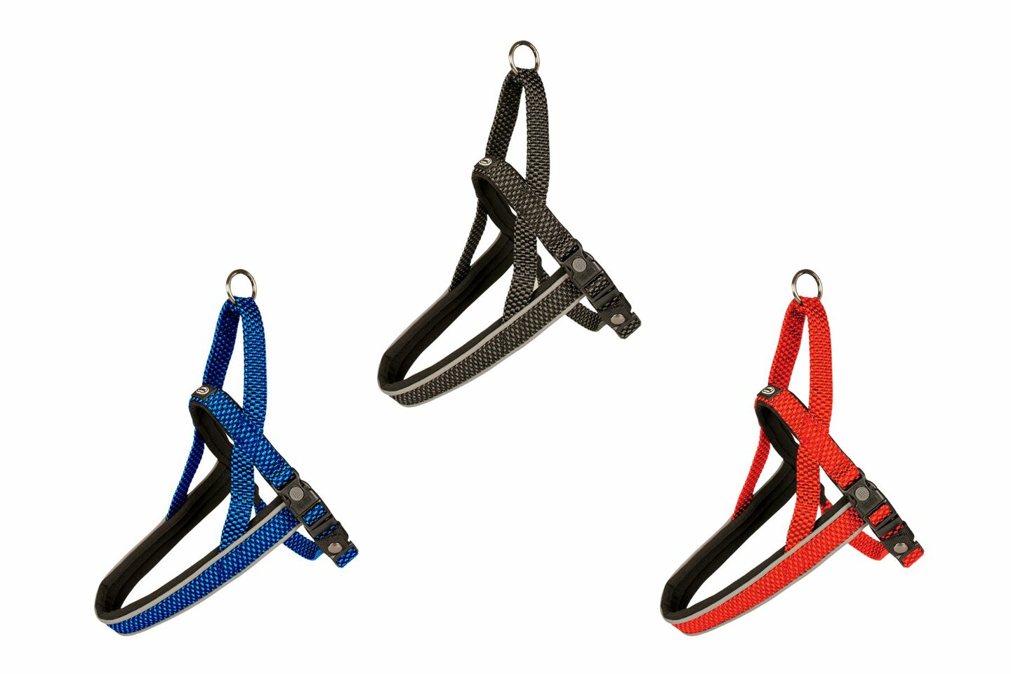 XL - 2.5 cm - Harnais RF rouge - Harnais rembourré réfléchissant pour