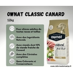 ownat classic duck-croquettes pour chiens adultes au canard