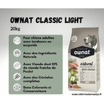 ownat classic light-croquettes pour chiens en surpoids