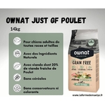 ownat just grain free chicken-croquettes sans céréales pour chiens adultes