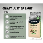 ownat just grain free light-croquettes pour chiens en surpoids