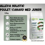 Alleva holistic chicken duck medium junior-croquettes ultra premium pour chiots