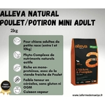 Alleva natural chicken pumpkin mini adult-croquettes super premium pour chiens de petite race