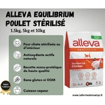 alleva equilibrium sterilized cat chicken-croquettes pour chats stérilisés ou chat d'intérieur