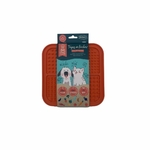 tapis de léchage Bubichef lickfour orange pour chiens et chats