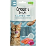 Crème à lécher creamy snacks pour chats-thon saumon