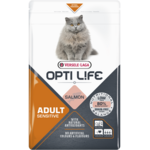 Opti life adult sensitive-croquettes au saumon pour chats adultes pelage et digestion sensible