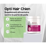 Opti hair-Supplément alimentaire contre la perte de poils chez le chien