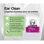 Ear clean-oropharma-Lingettes humides pour les oreilles du chien et du chat