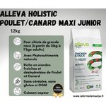 alleva holistic chicken duck maxi puppy-croquettes ultra premium pour chiot de grande race
