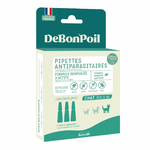DeBonPoil pipette antiparasitaire chats plus de 5kg x3, puces et tiques