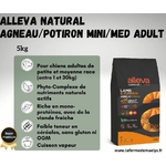 alleva natural lamb pumpkin mini medium adulte 5kg