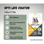 Opti life kitten-croquettes sans céréales pour chatons et jeunes chats
