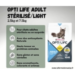 Opti life adult sterilised light-croquettes pour chats adultes Versele laga