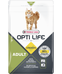 Opti life adult chicken-croquettes pour chats adultes