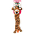 Kong stretchezz jumbo tiger orange-jouet pour chien
