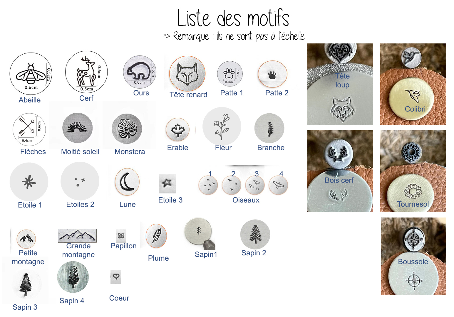 Liste motifs