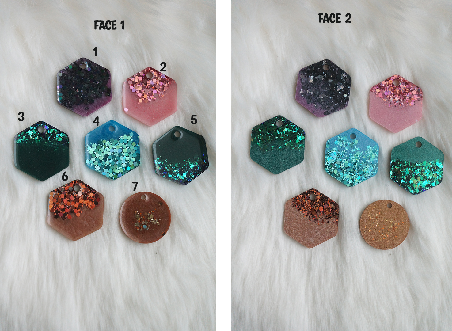 grands hexa paillettes
