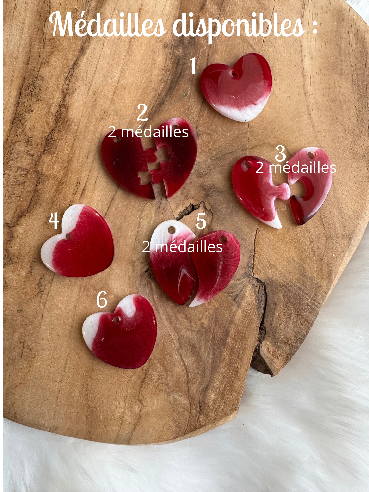 Médailles disponibles