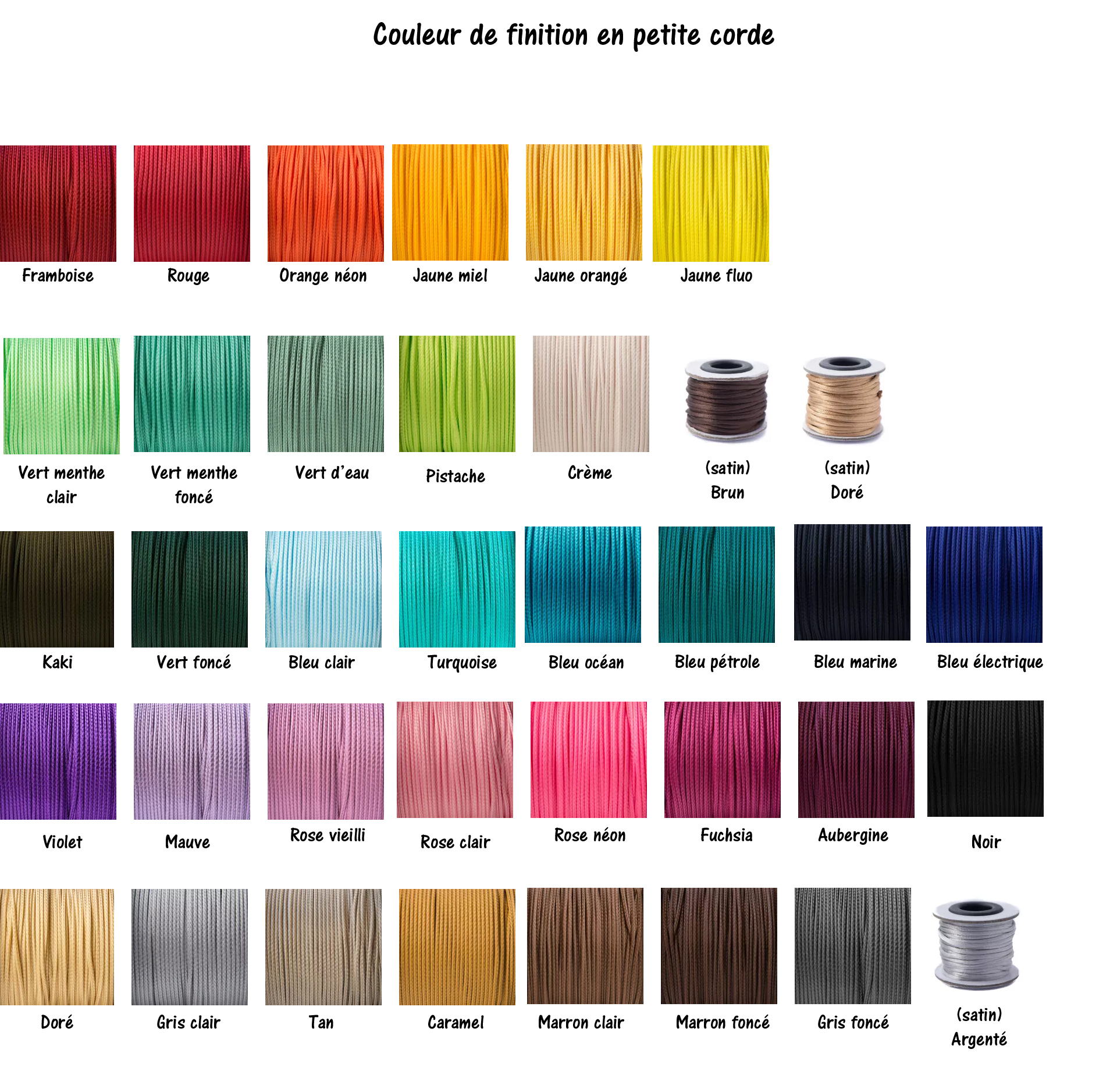 Coloris petite corde (sans la remarque)