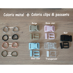 Coloris clips et passants