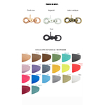 coloris mousquetons + tpu